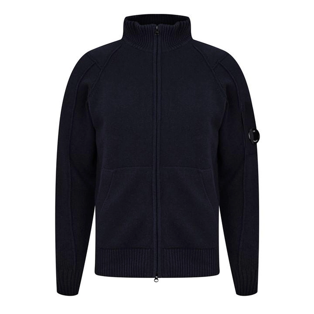 CP Company CP Lambswool Zip Jmp Sn99 - Blue